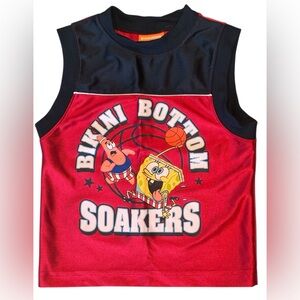 Vintage 2006 Nickelodeon SpongeBob Basketball Shirt 3T